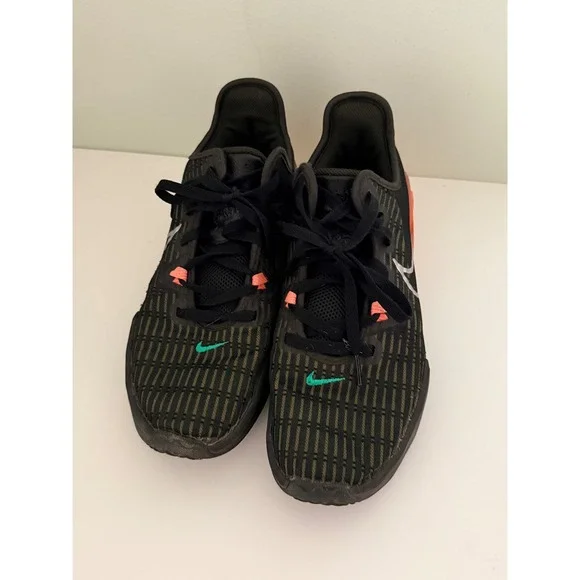 Nike LeBron Witness 7 Black White Orange Green Mens size 8 Basketball Shoes - Picture 3 of 7